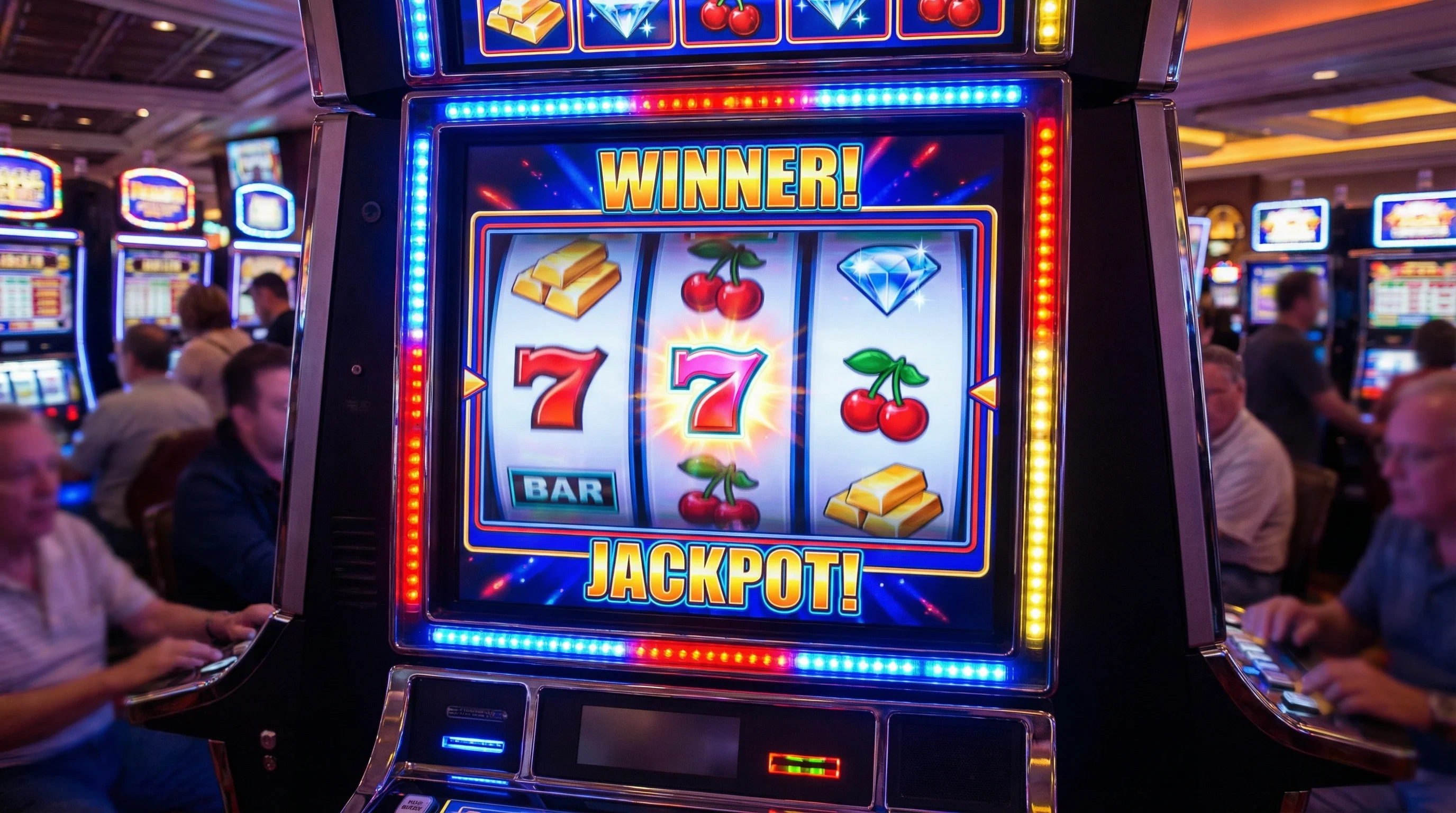 经典老虎机777中奖画面